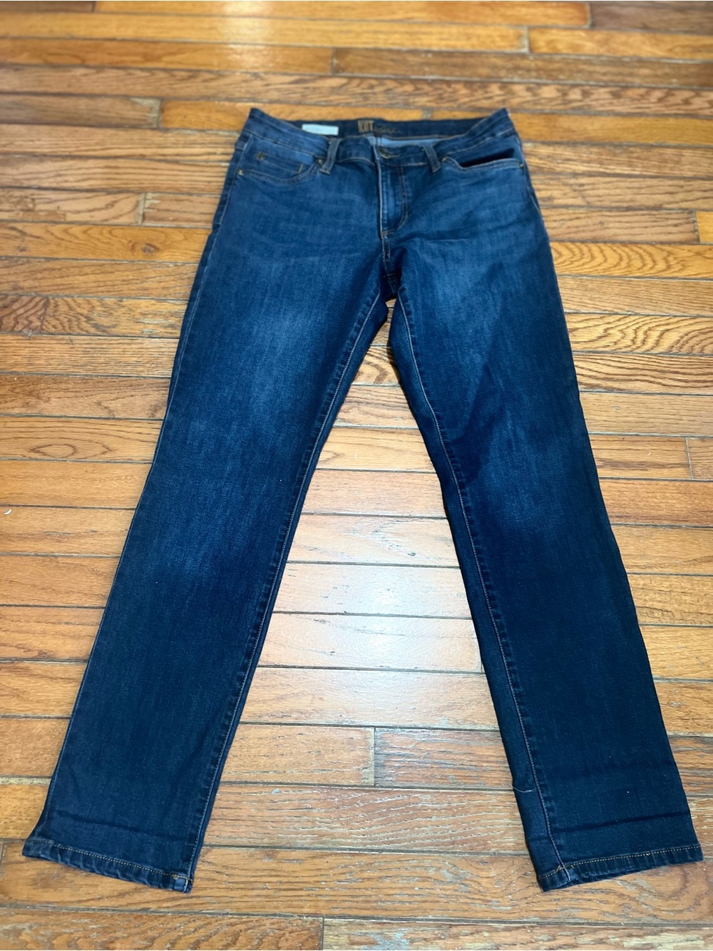 Kut from the Kloth Deep Indigo Straight-Leg Jeans - Picture 9 of 16